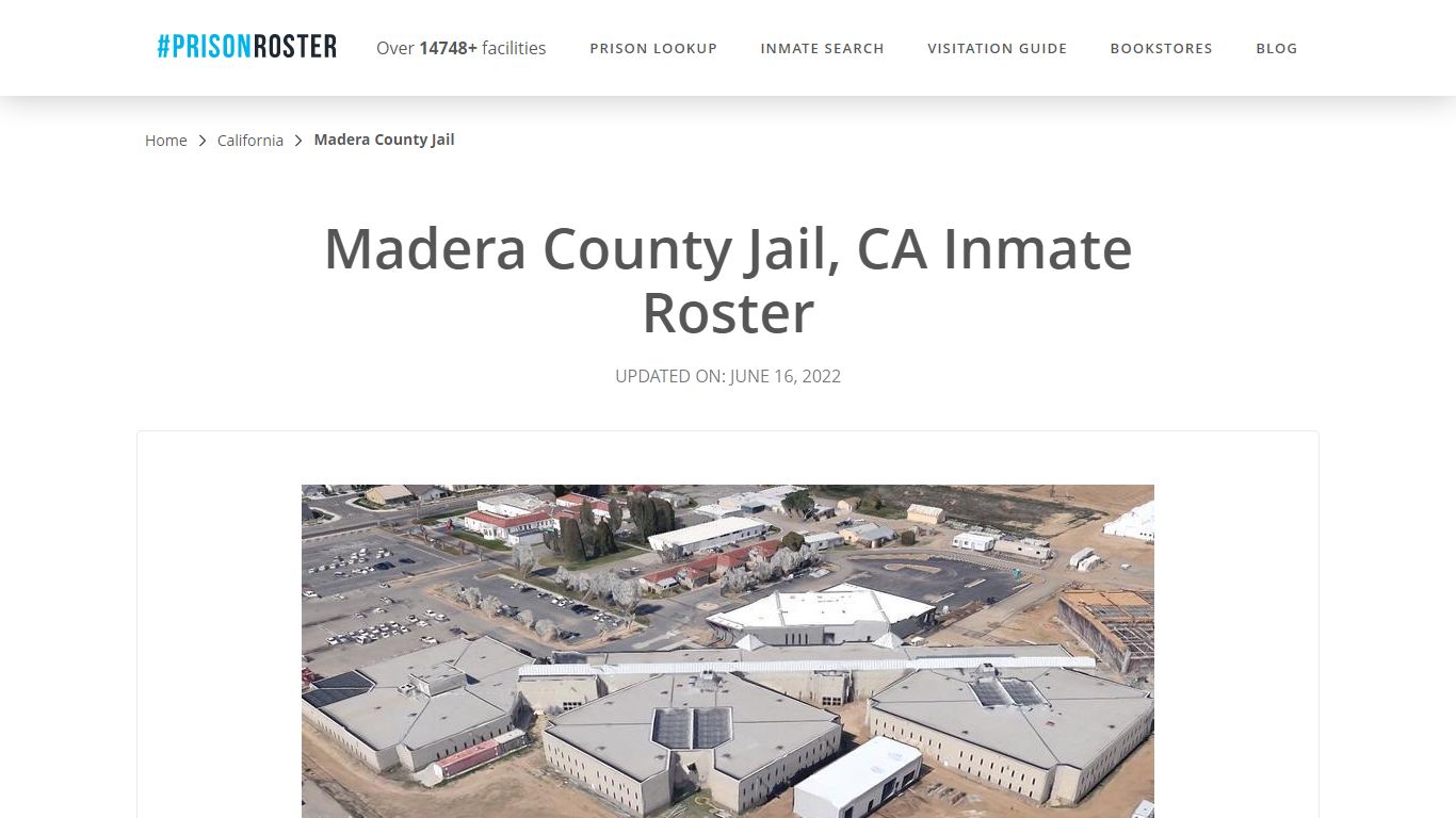 Madera County Jail, CA Inmate Roster - Inmate Locator